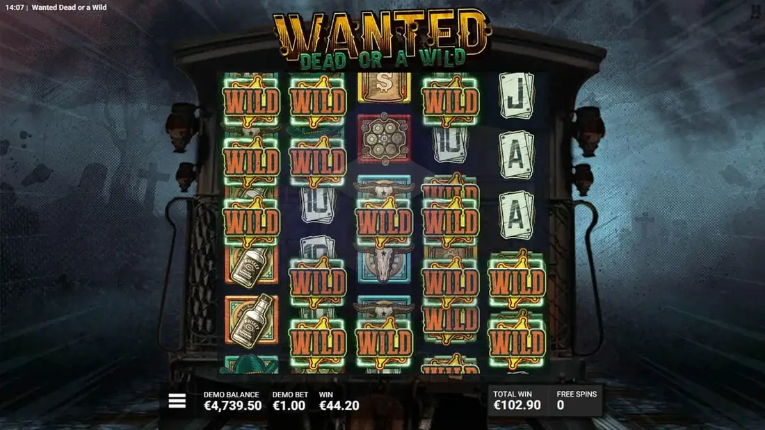 A spin of Wanted Dead or a Wild in the demo